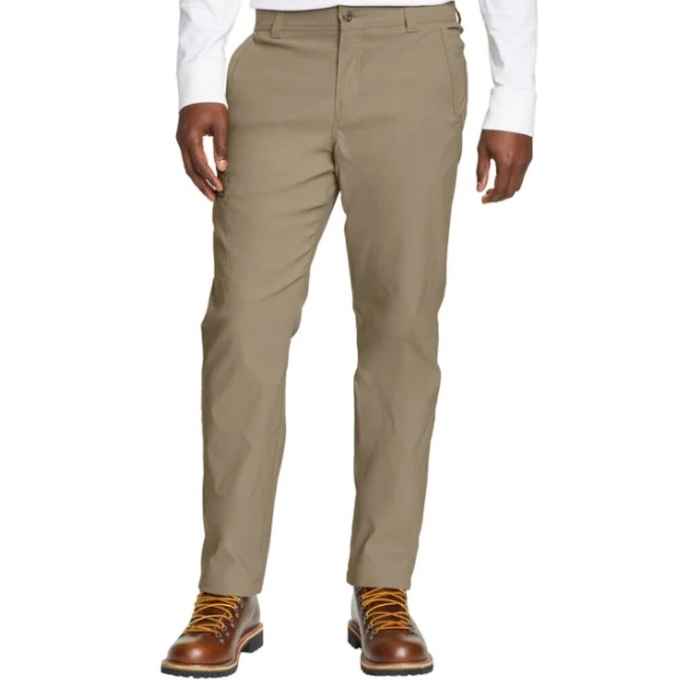 Eddie Bauer Men's Fleece Lined Pant UPF 50+ Tan Size 38x29